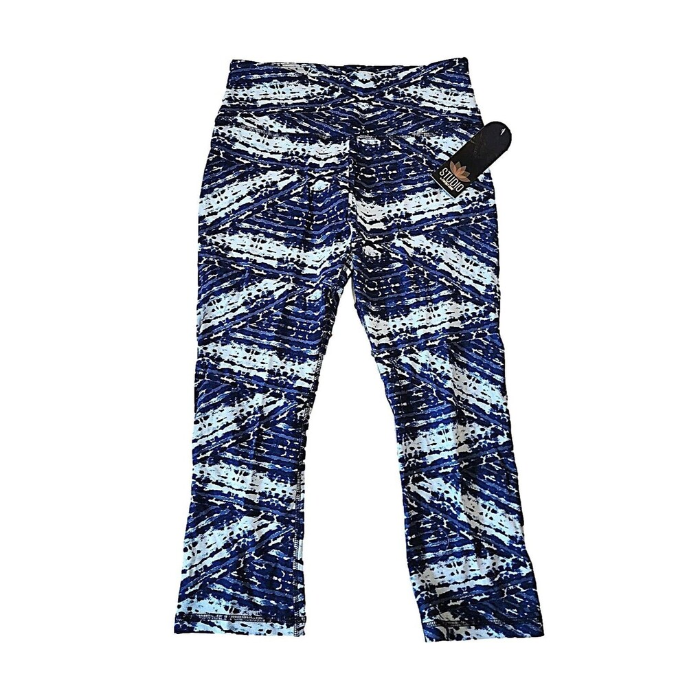 Studio by Energy Zone Woman's Leggings Andromeda Blue/Astral Combo - NWT
